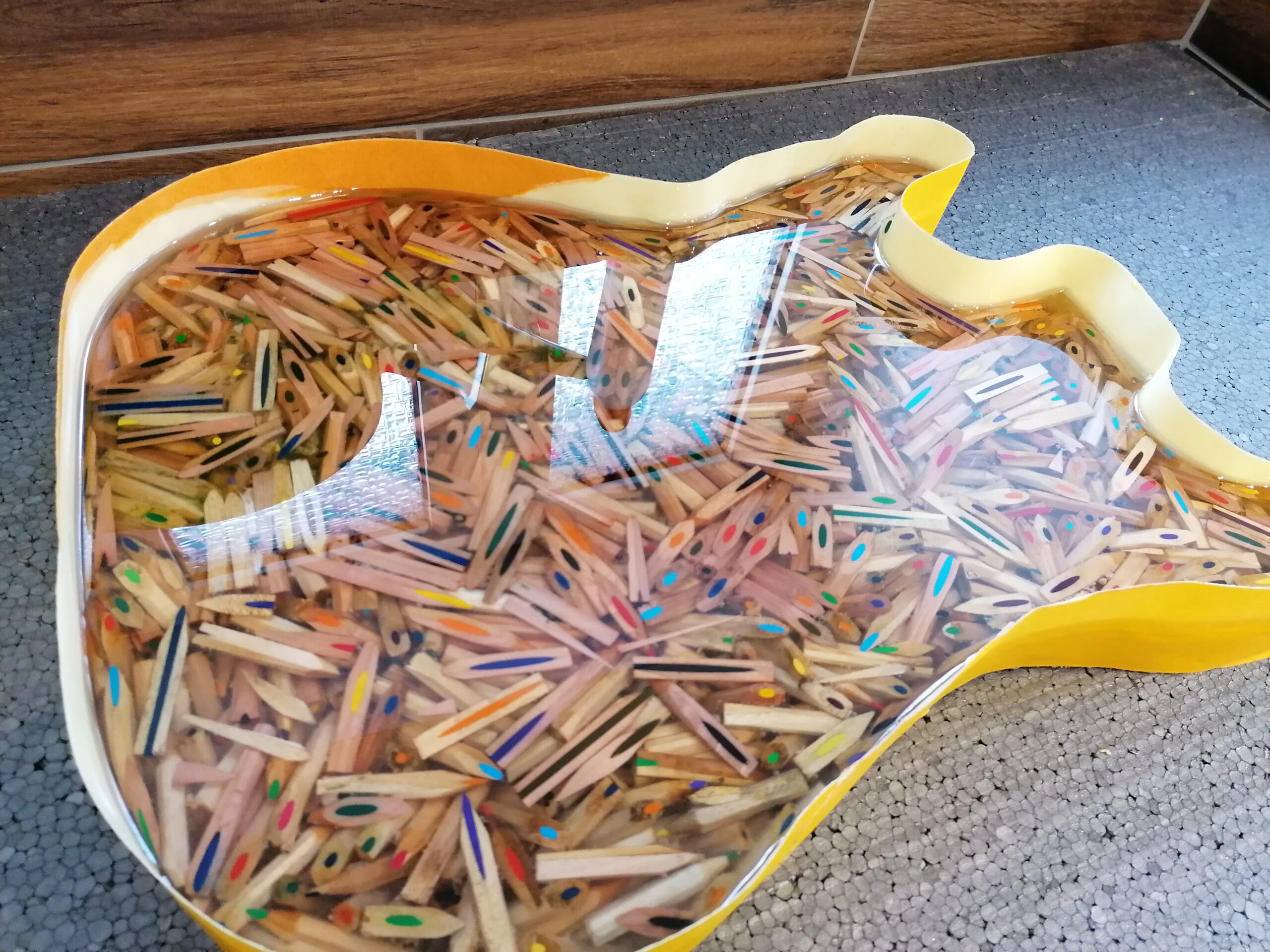 Arbeit am Korpus in der Werkstatt