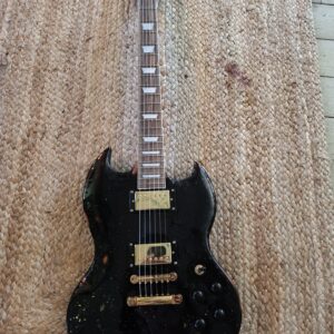E-Gitarre "Burning Gold"